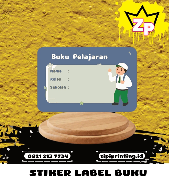 STICKER LABEL BUKU
