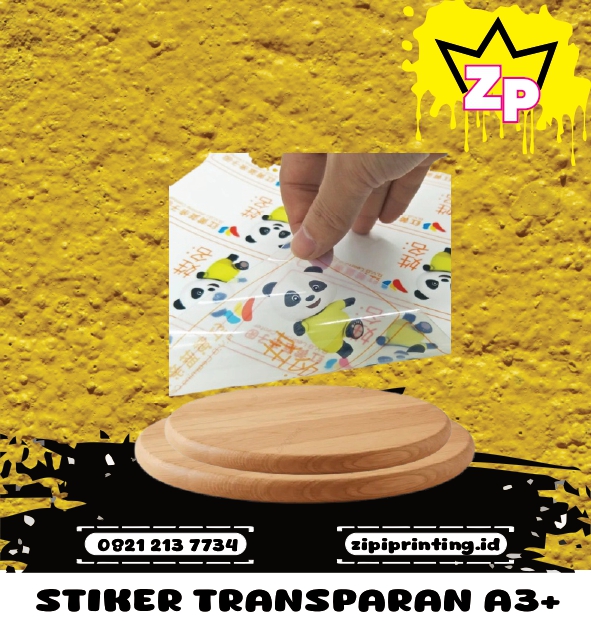 STICKER TRANSPARAN A3+